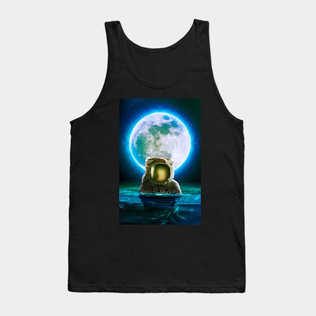 Blue Moon Tank Top by SeamlessOo